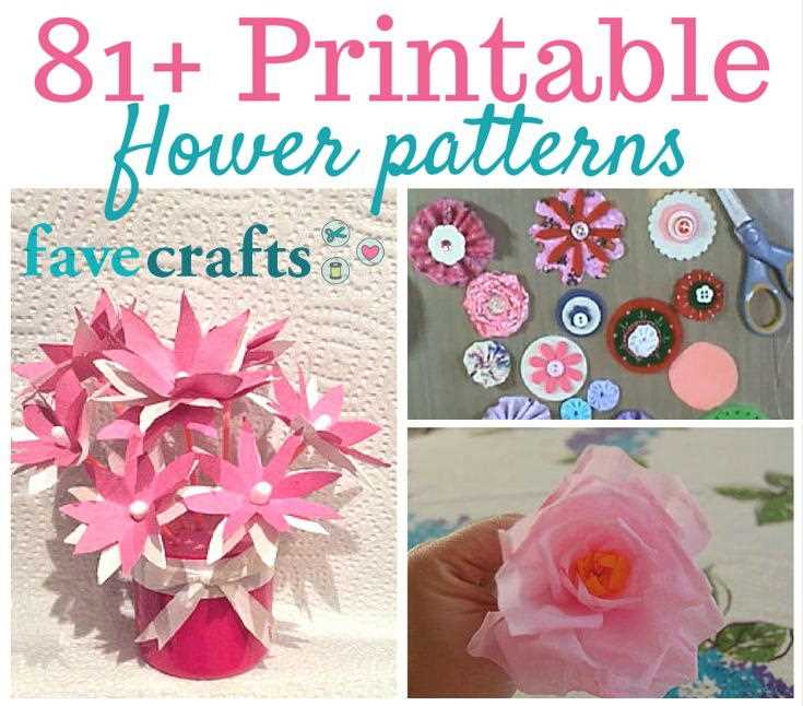 printable flower crafts