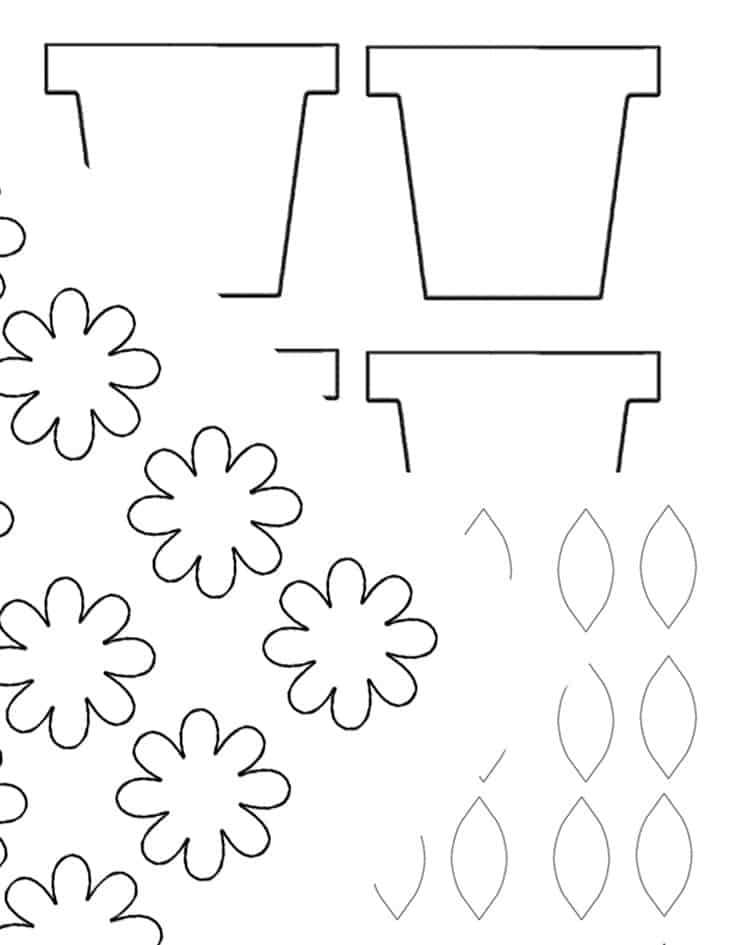 printable flower crafts