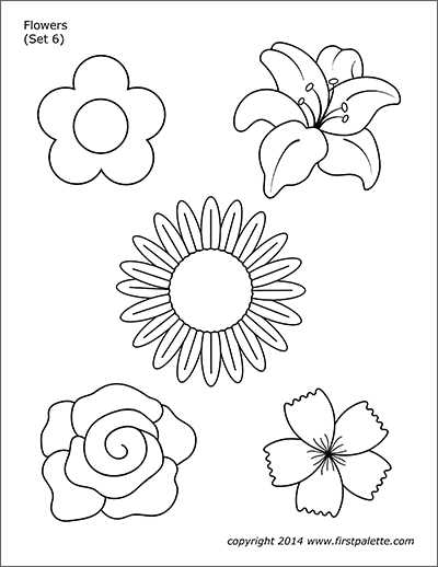 printable flower crafts