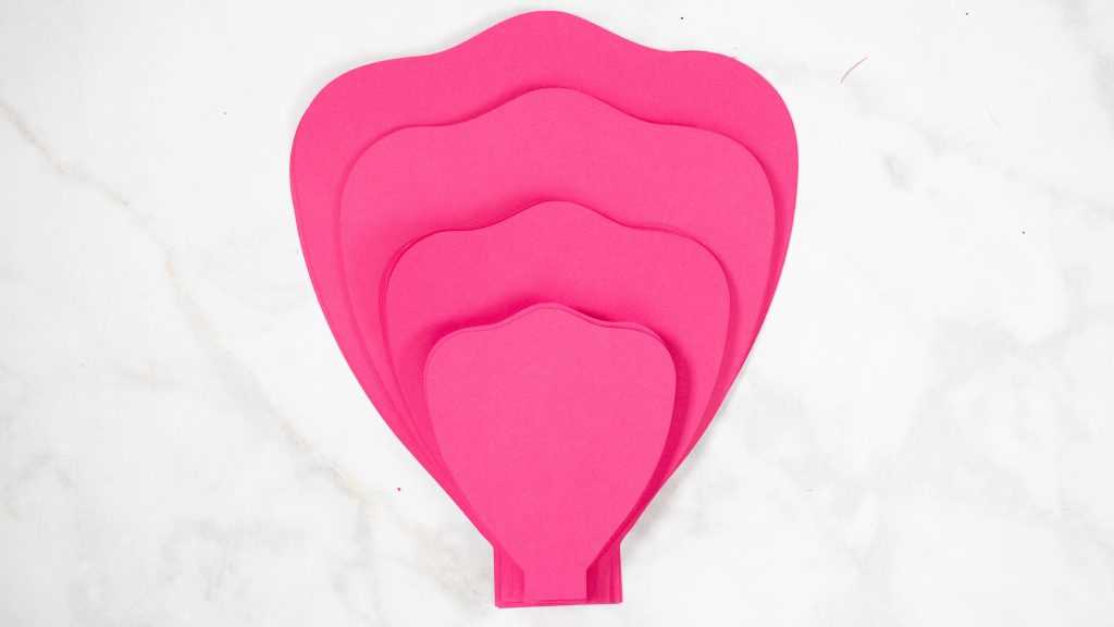 printable flower petal template