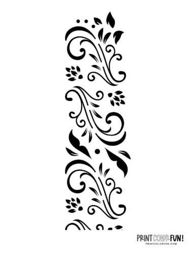 printable flower stencil templates