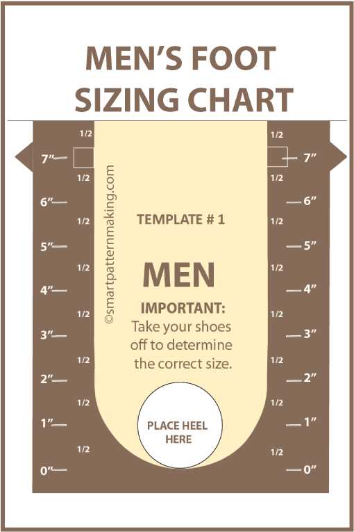 printable foot measurement chart