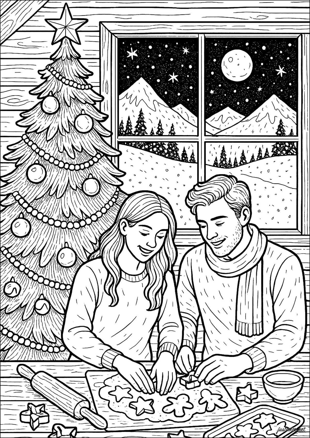 printable free christmas coloring pages
