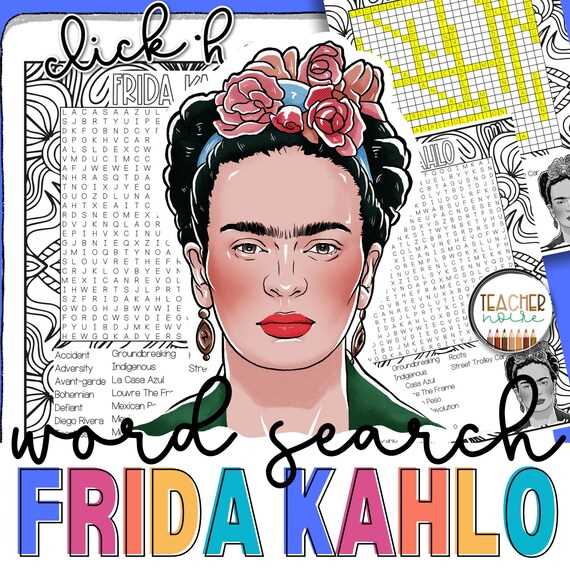 printable frida kahlo