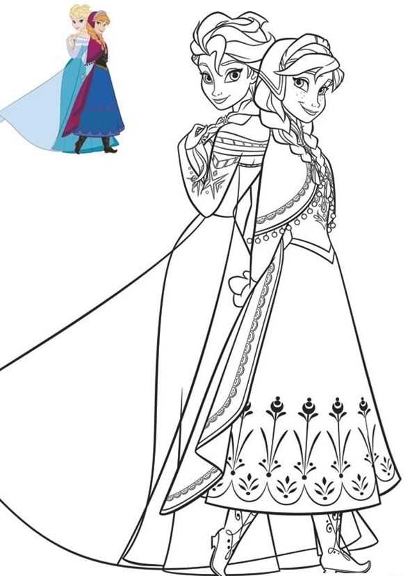 printable frozen colouring pictures