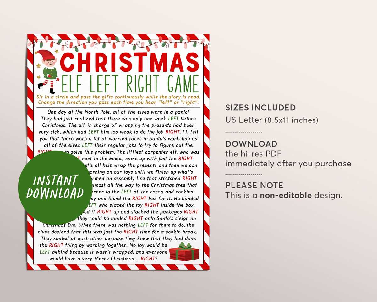 printable funny left right gift exchange stories printable funny left right gift exchange stories