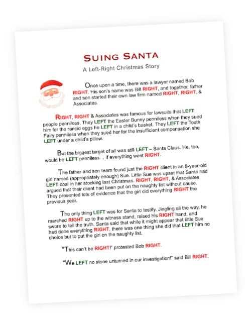 printable funny left right gift exchange stories printable funny left right gift exchange stories