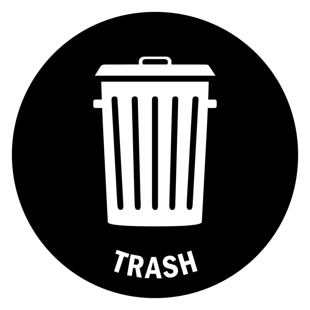 printable garbage sign
