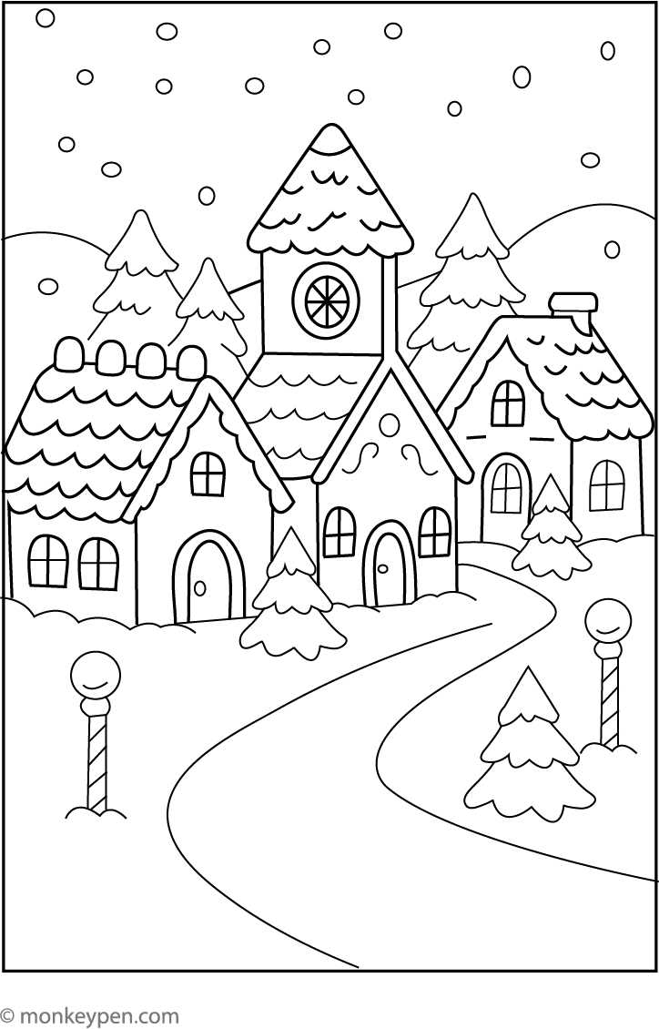 printable gingerbread coloring pages