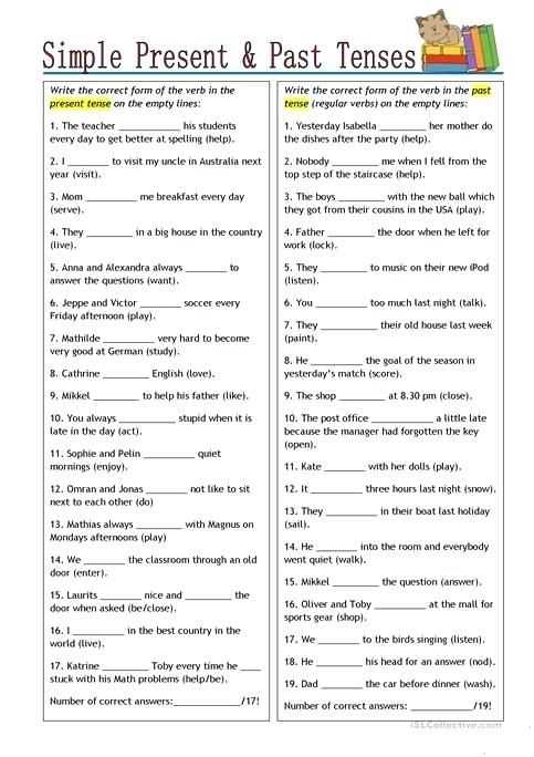 printable grammar worksheets