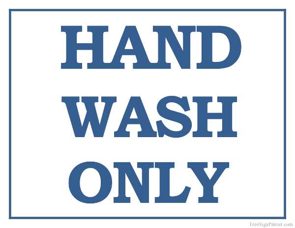 printable hand wash signs