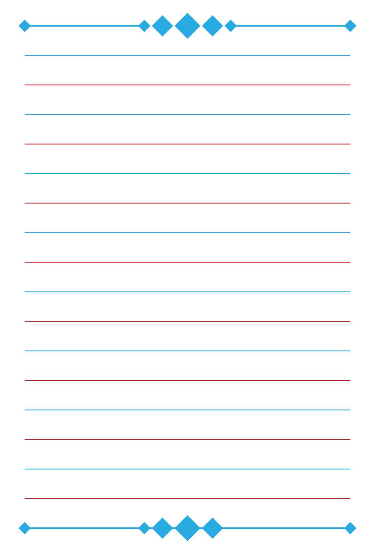 printable handwriting lined paper