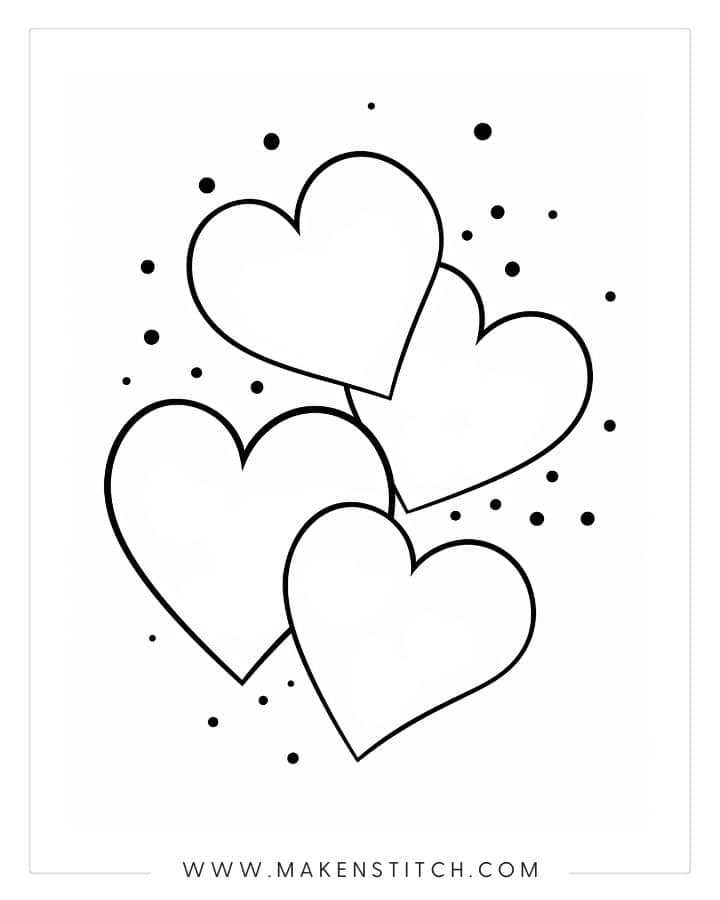 printable heart coloring pages