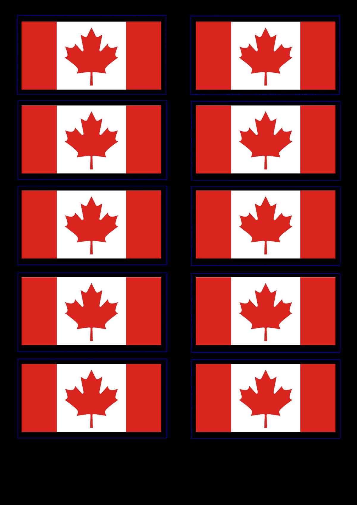 printable high resolution canada flag