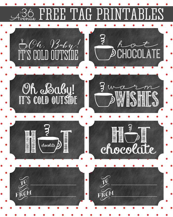 printable hot cocoa tags