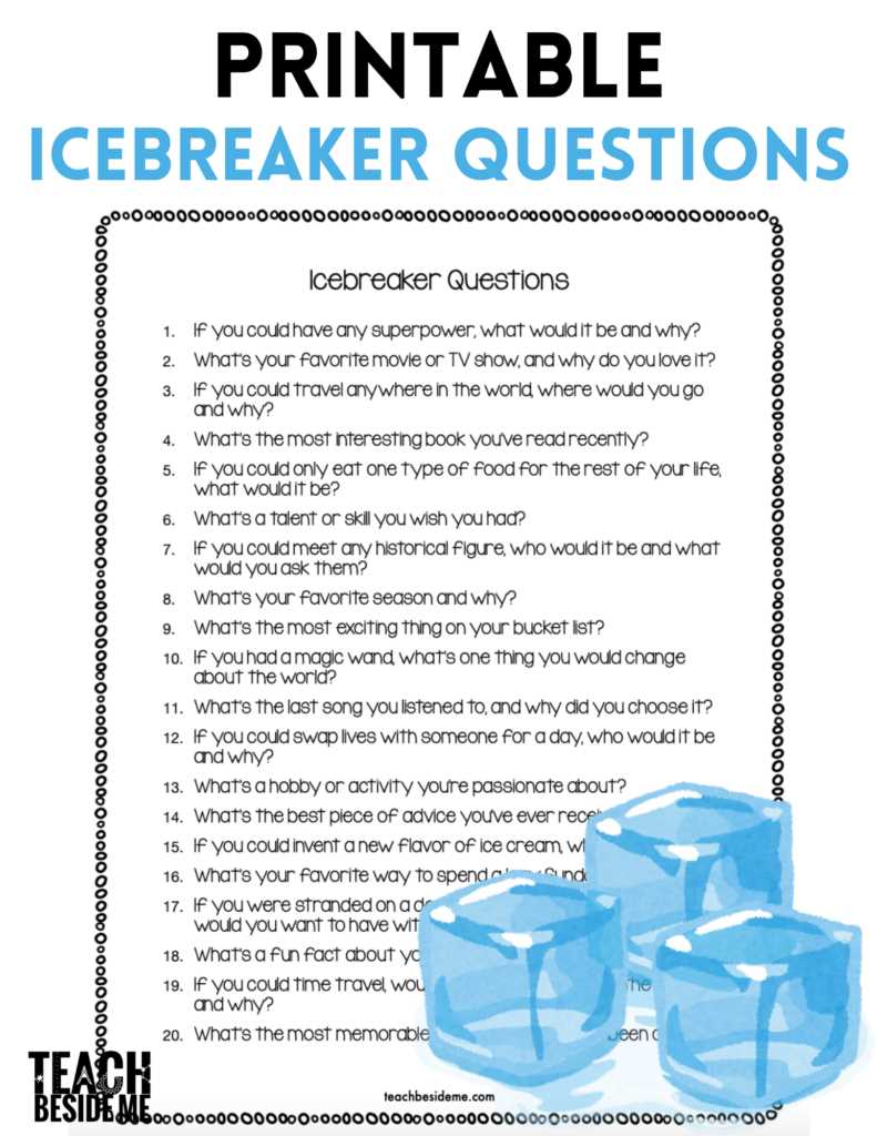 printable icebreaker questions