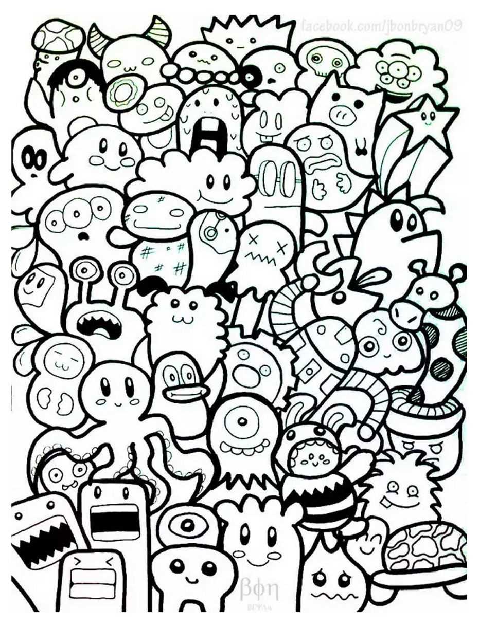printable kawaii coloring pages