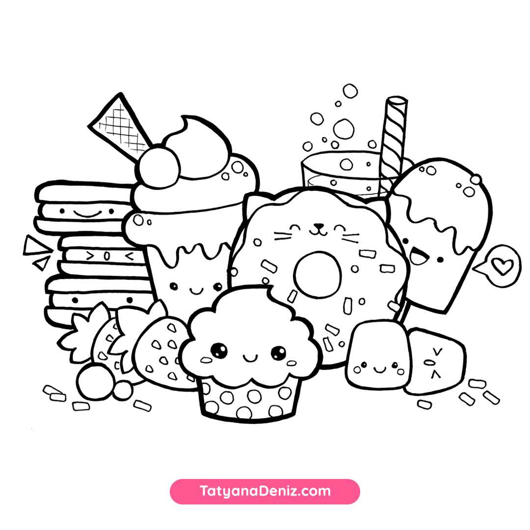 printable kawaii coloring pages