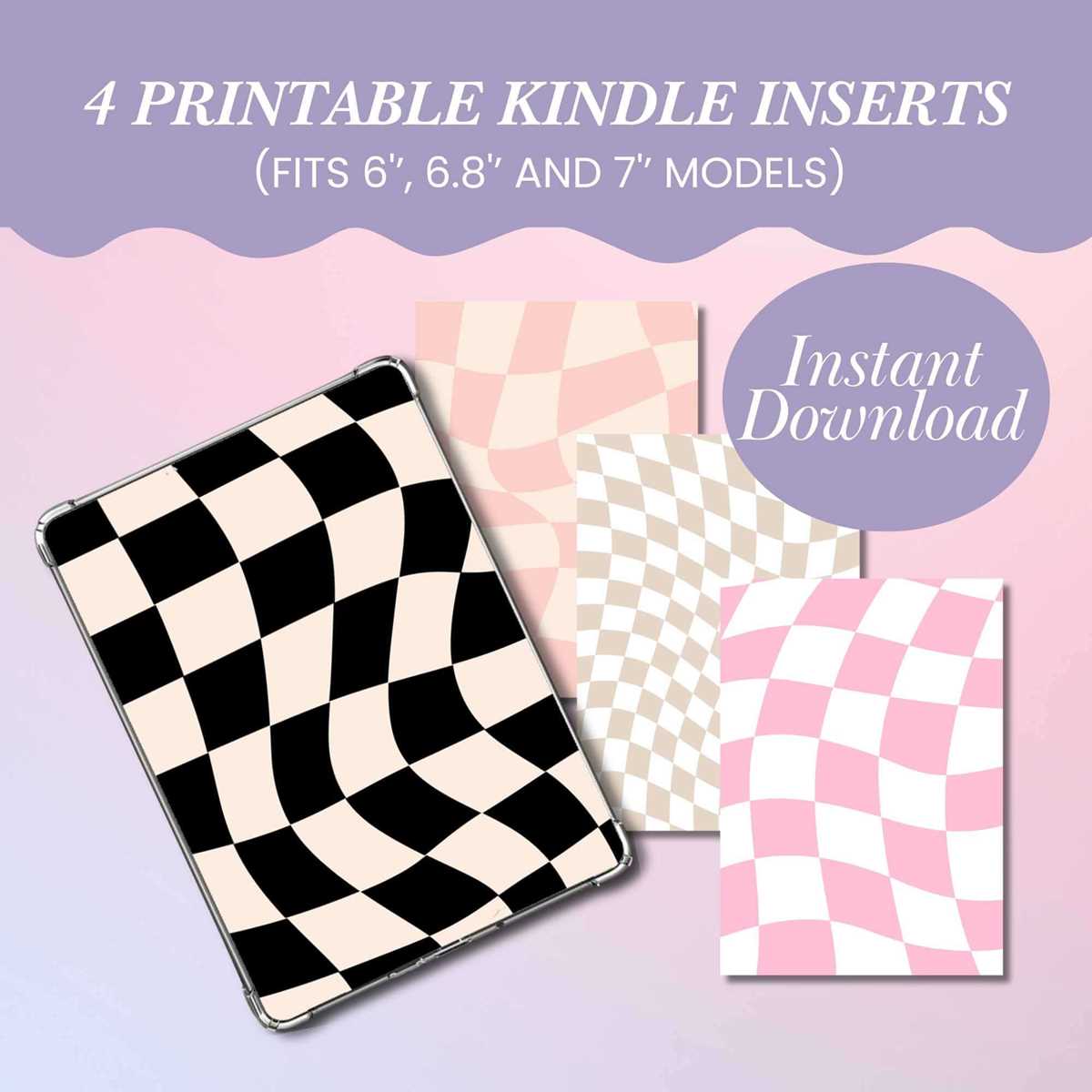 printable kindle insert