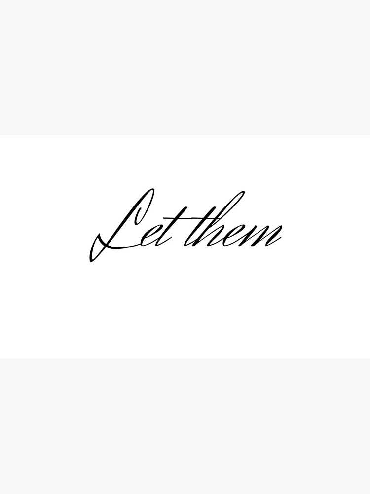 printable let them poem