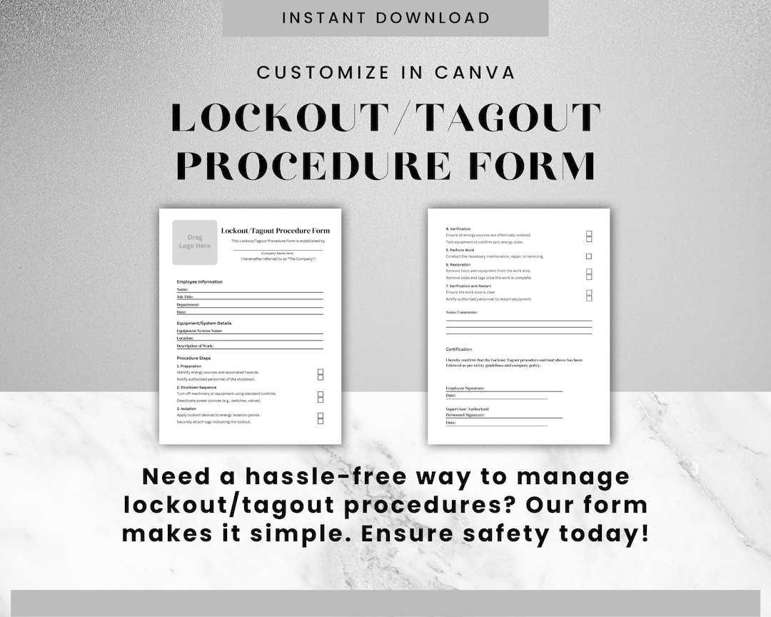 printable lockout tagout template excel printable lockout tagout template excel