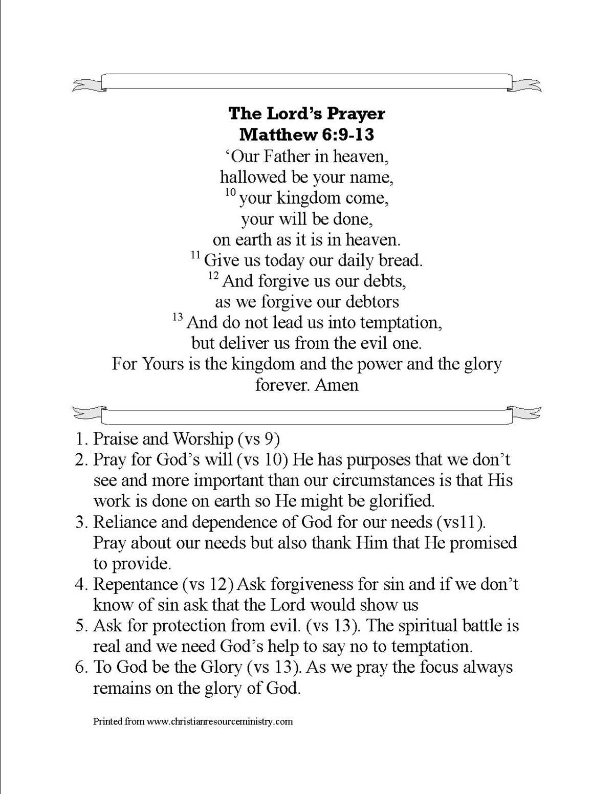 printable lords prayer printable lords prayer