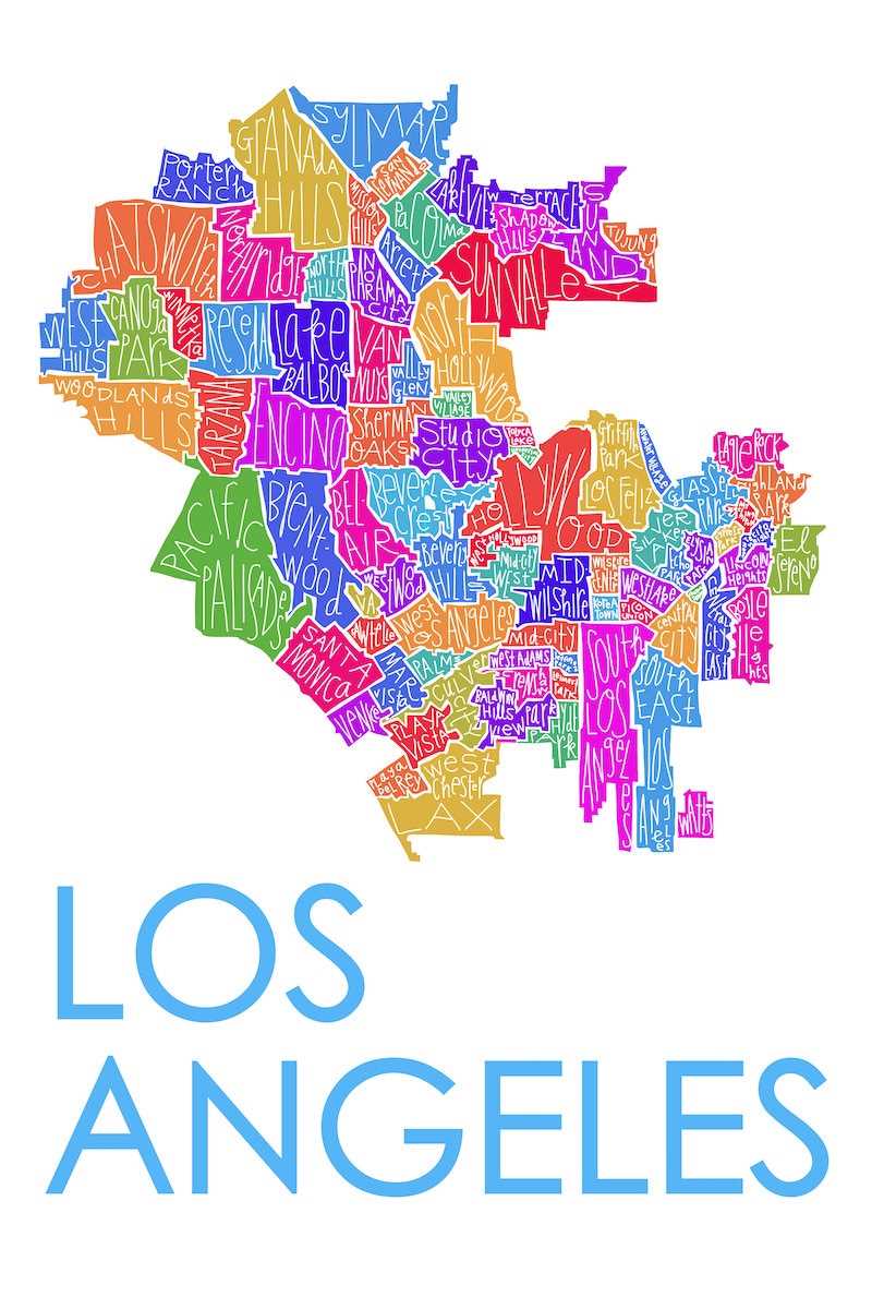 printable map of los angeles printable map of los angeles