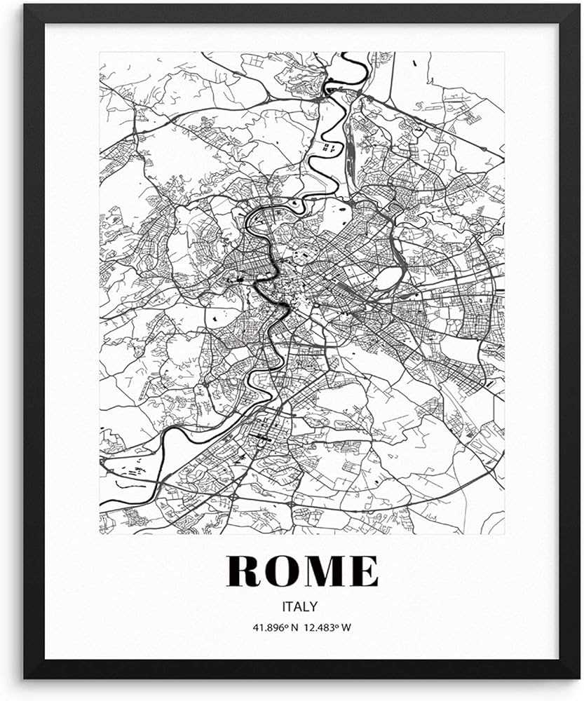 printable map of rome italy