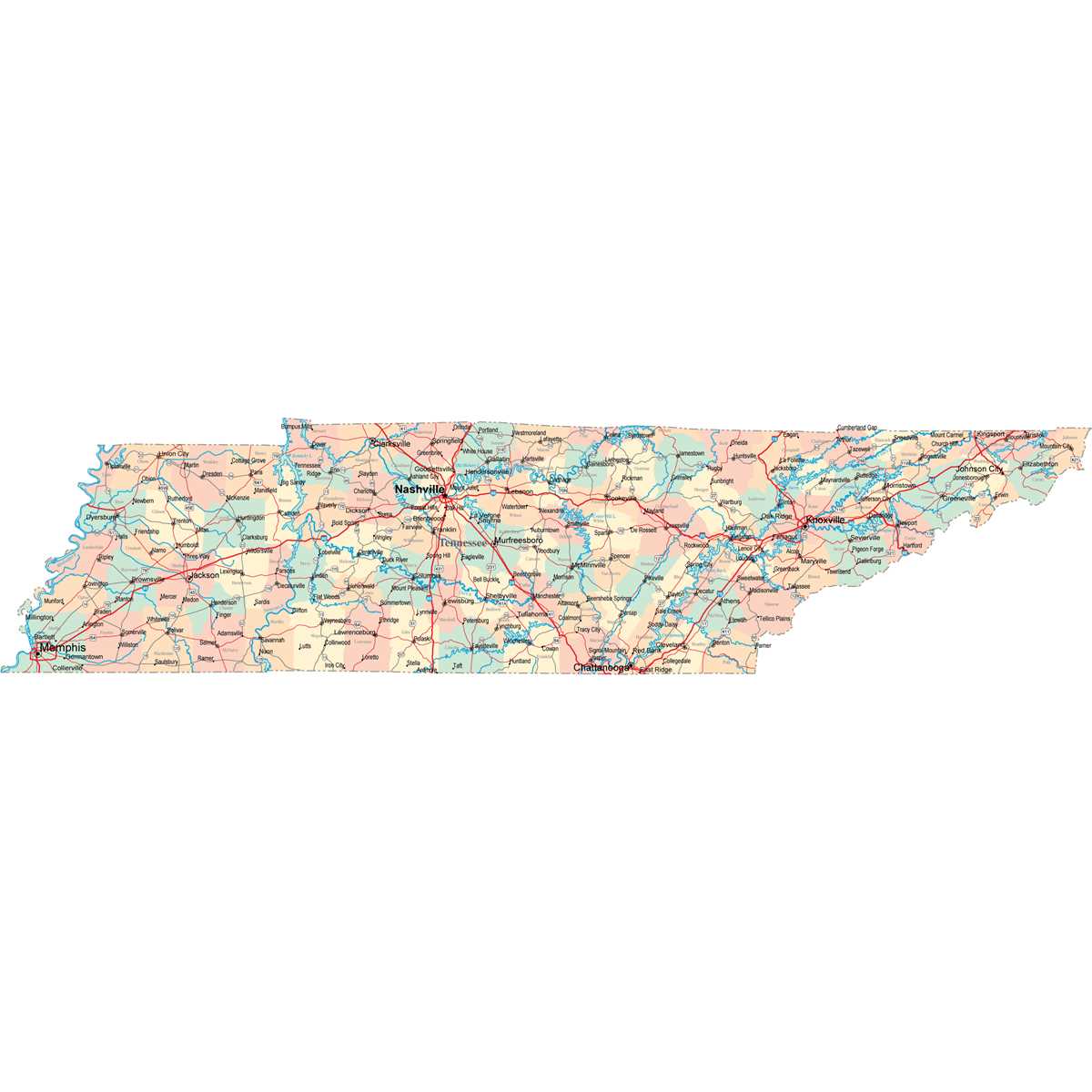 printable map tennessee printable map tennessee