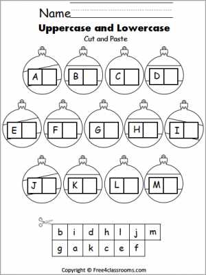 printable match uppercase and lowercase letters