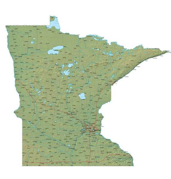 printable minnesota map