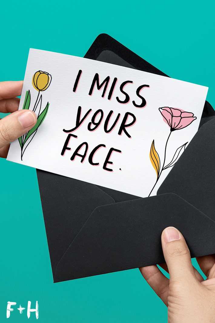printable miss you cards