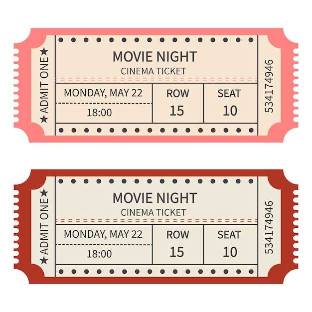 printable movie ticket