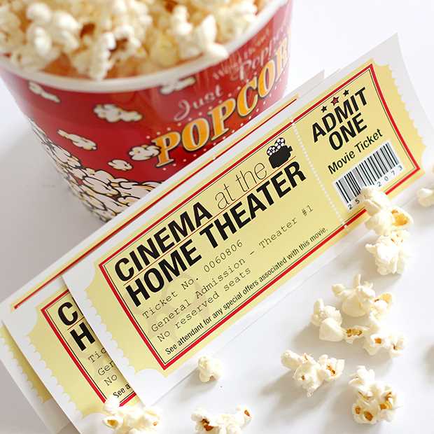 printable movie ticket