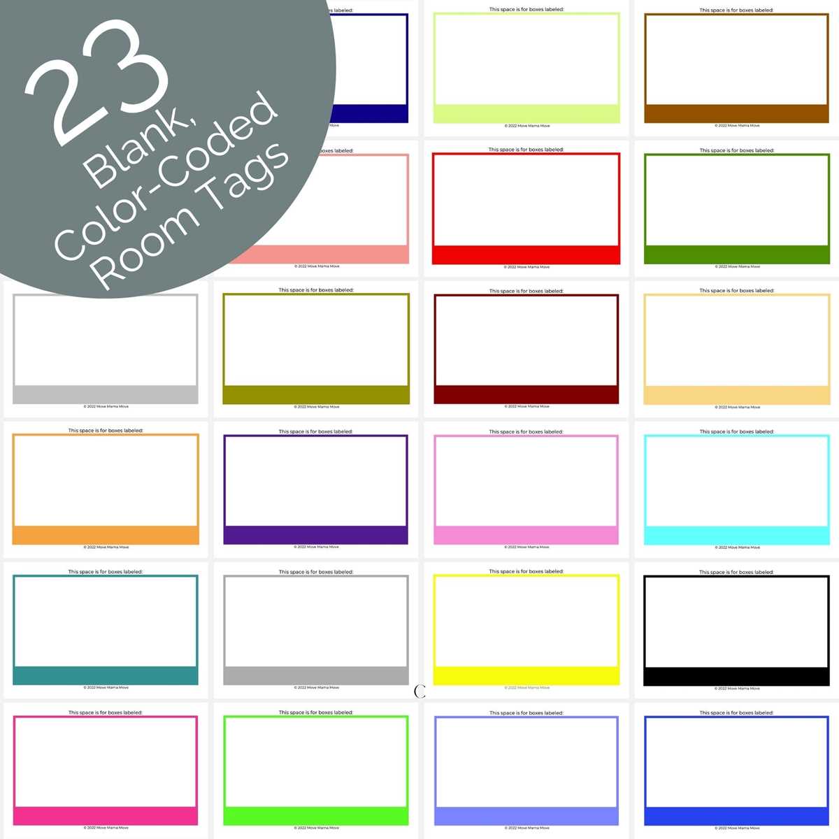 printable moving labels