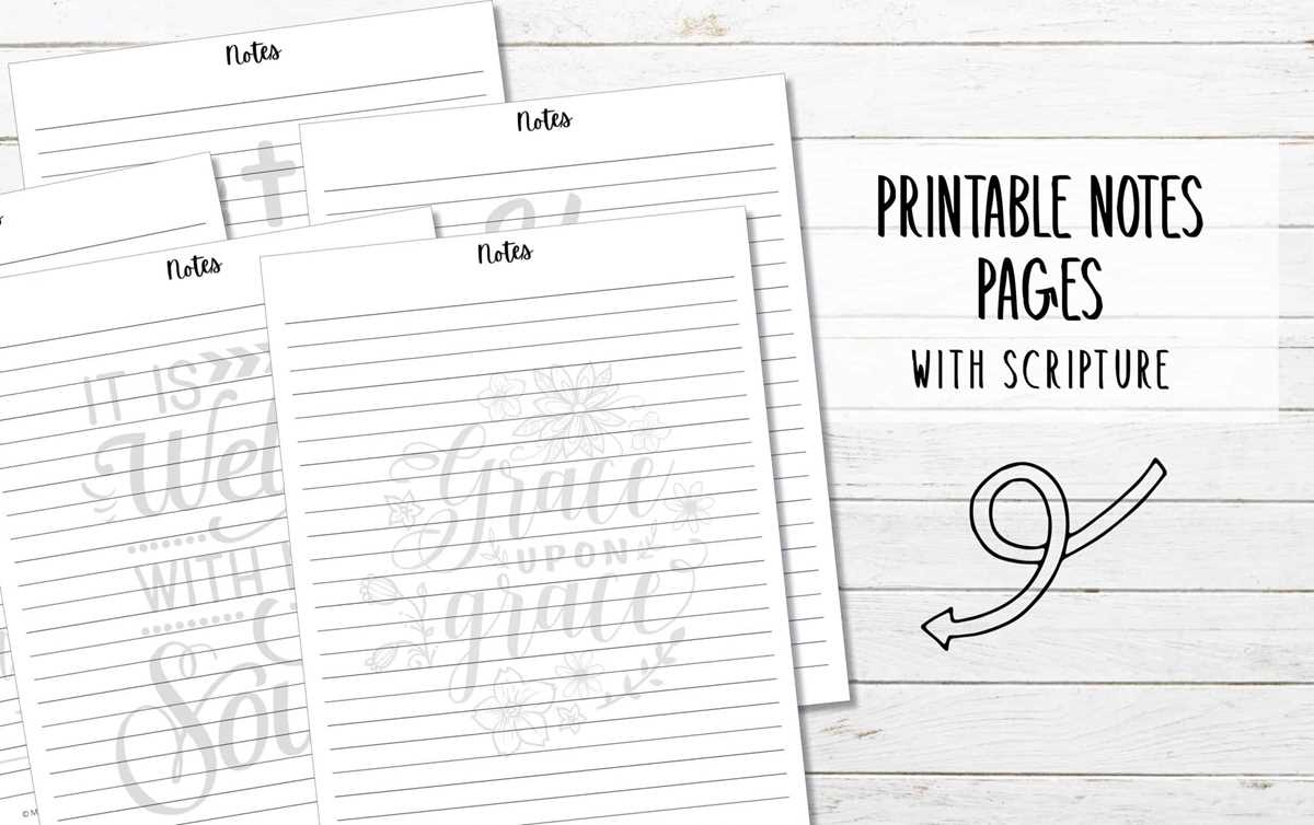 printable note pages printable note pages