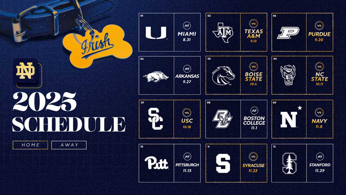 printable notre dame football schedule printable notre dame football schedule
