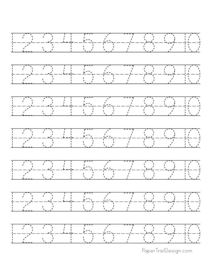 printable number tracing worksheets