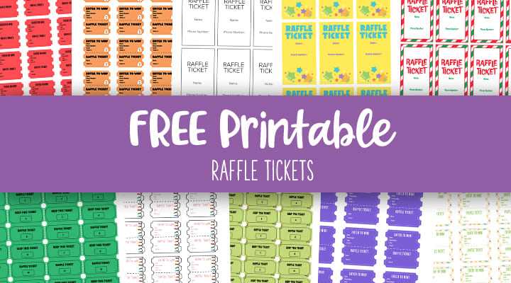 printable numbered raffle tickets