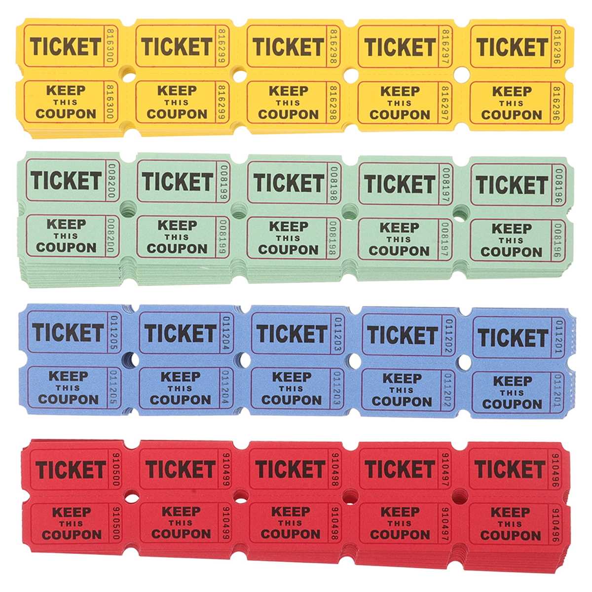 printable numbered raffle tickets