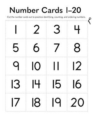 printable numbers 1