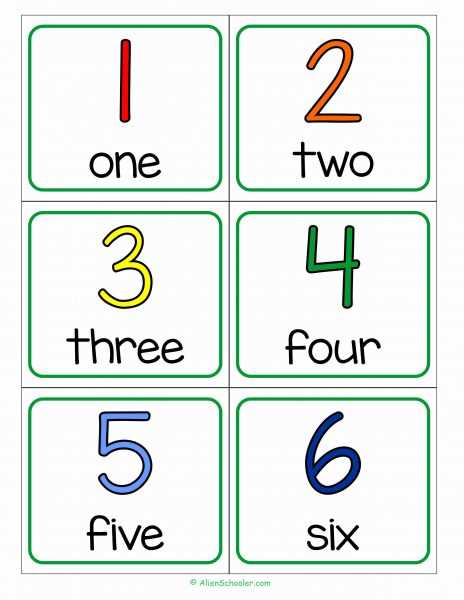printable numbers 1