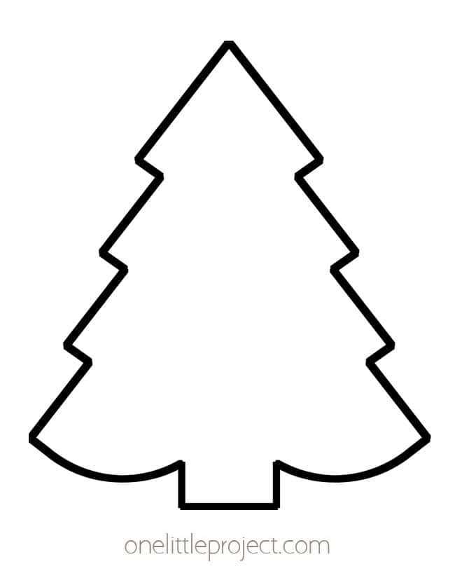 printable outline of a tree
