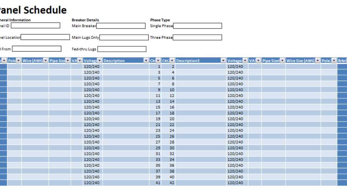 printable panel schedule printable panel schedule