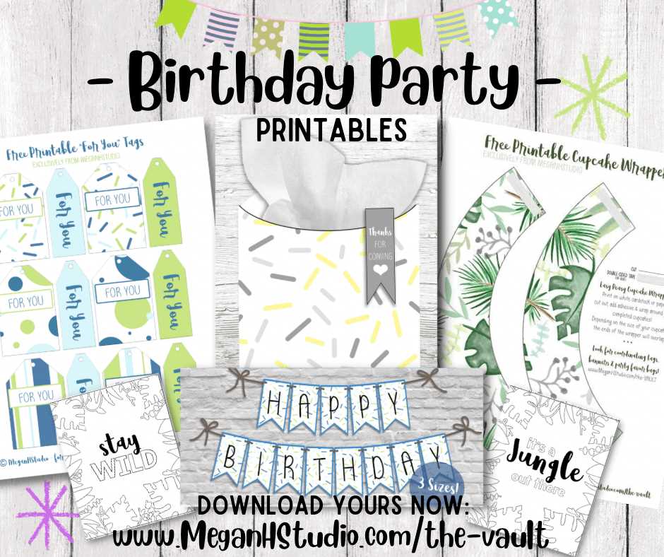 printable party decorations