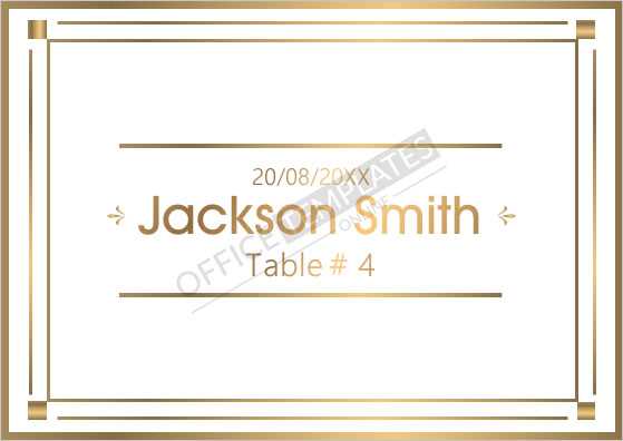 printable place card