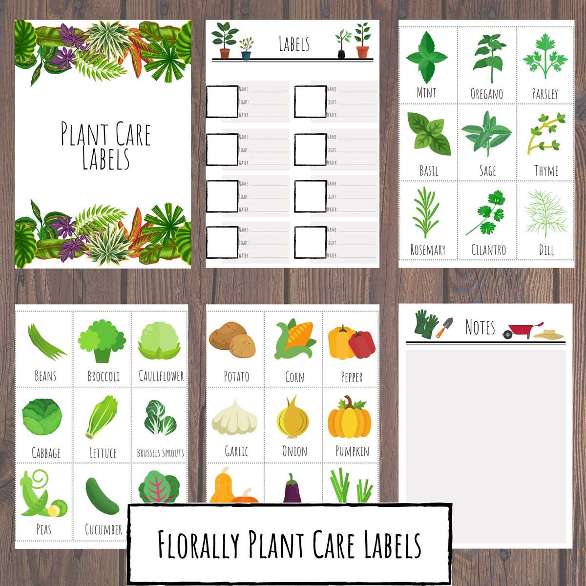 printable plant name tags