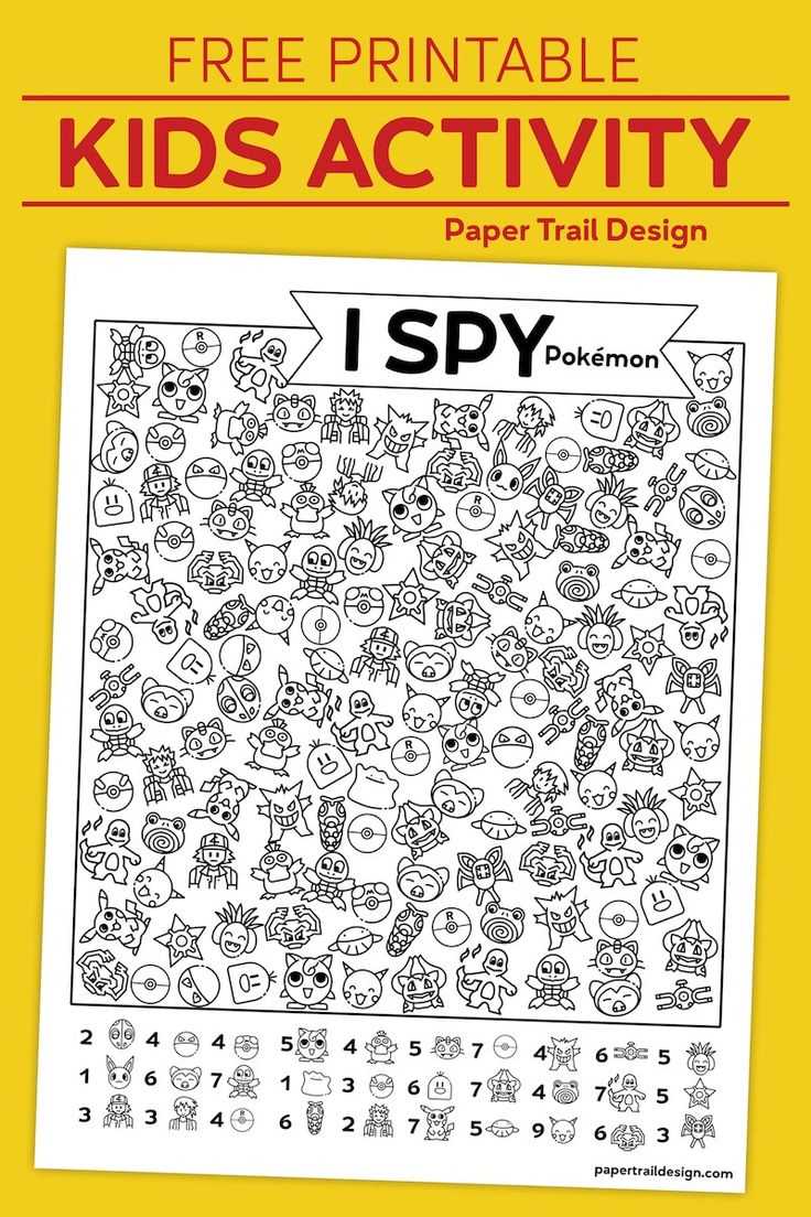 printable pokemon activities