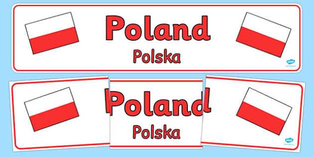 printable polish flag