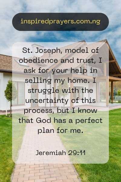 printable prayer to st joseph to sell house
